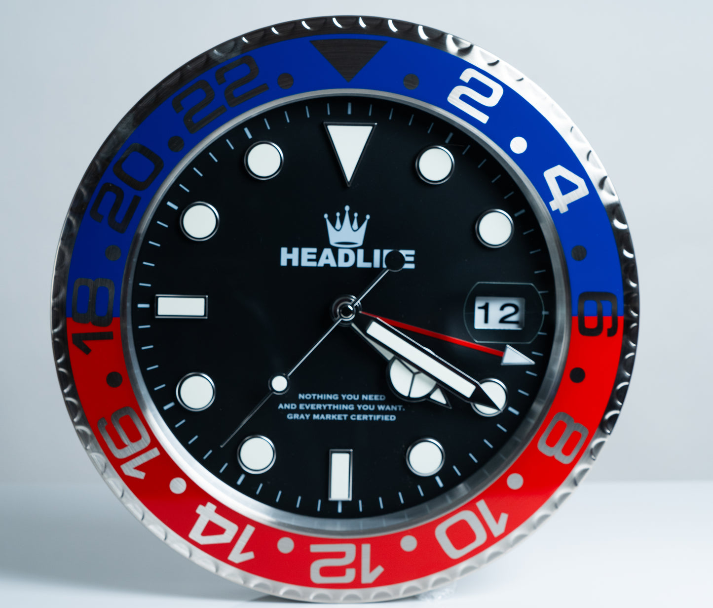 Headlife Wall Clock in "Pepsi" colorway