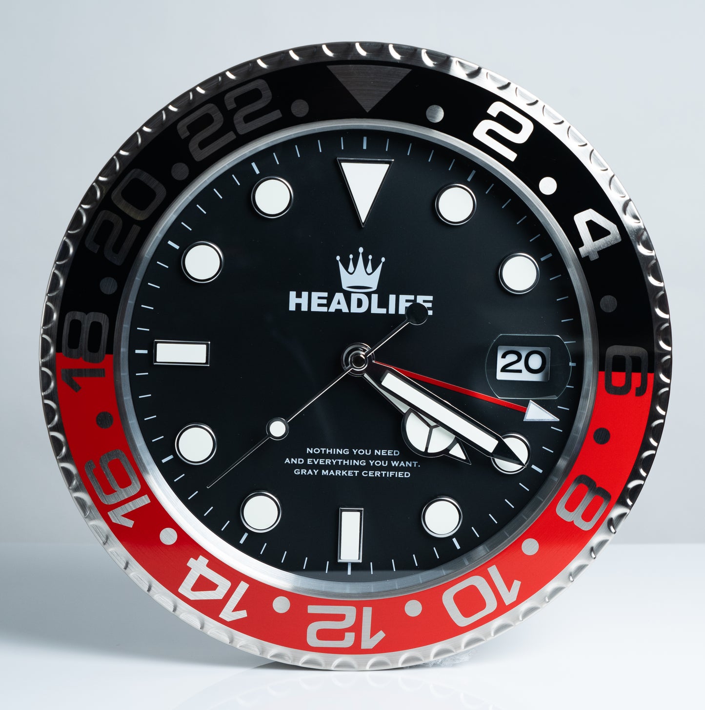 Headlife Wall Clock in "Coke" colorway