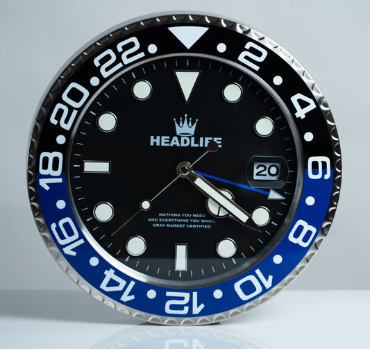 Headlife Wall Clock in "Batman/Batgirl" Colorway