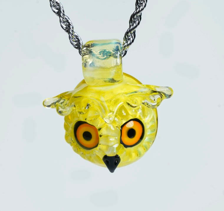 Glass Owl Pendant 1