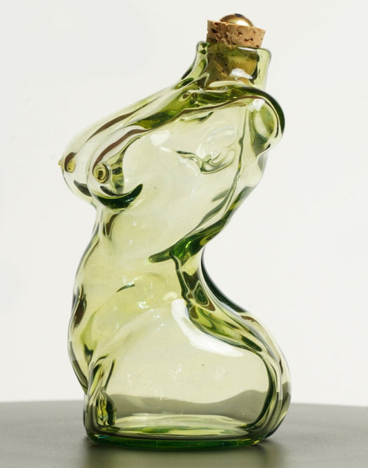 Green Female Torso Flask