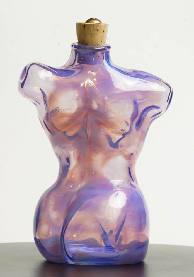Purple Female Torso Flask