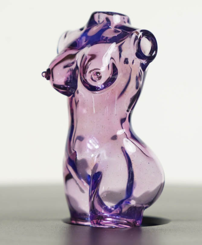 Female Torso Pendant Purple