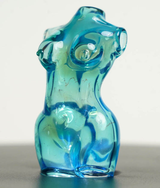 Female Torso Pendant Blue