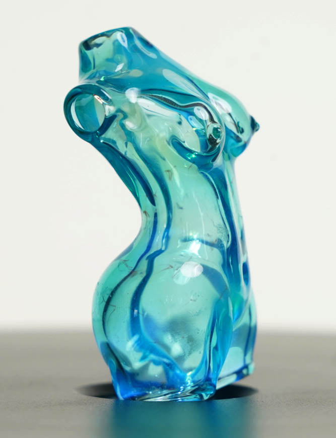 Female Torso Pendant Blue