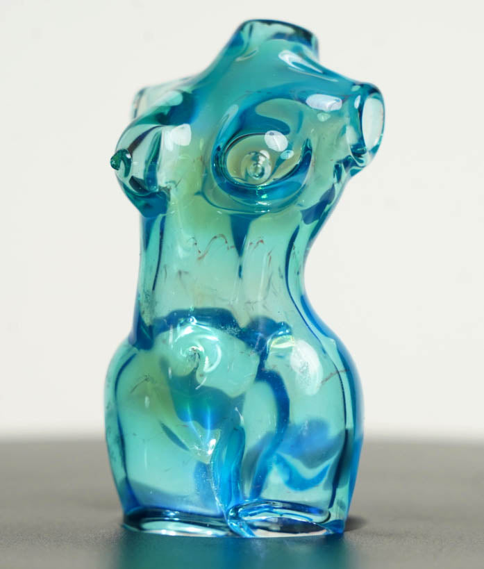 Female Torso Pendant Blue